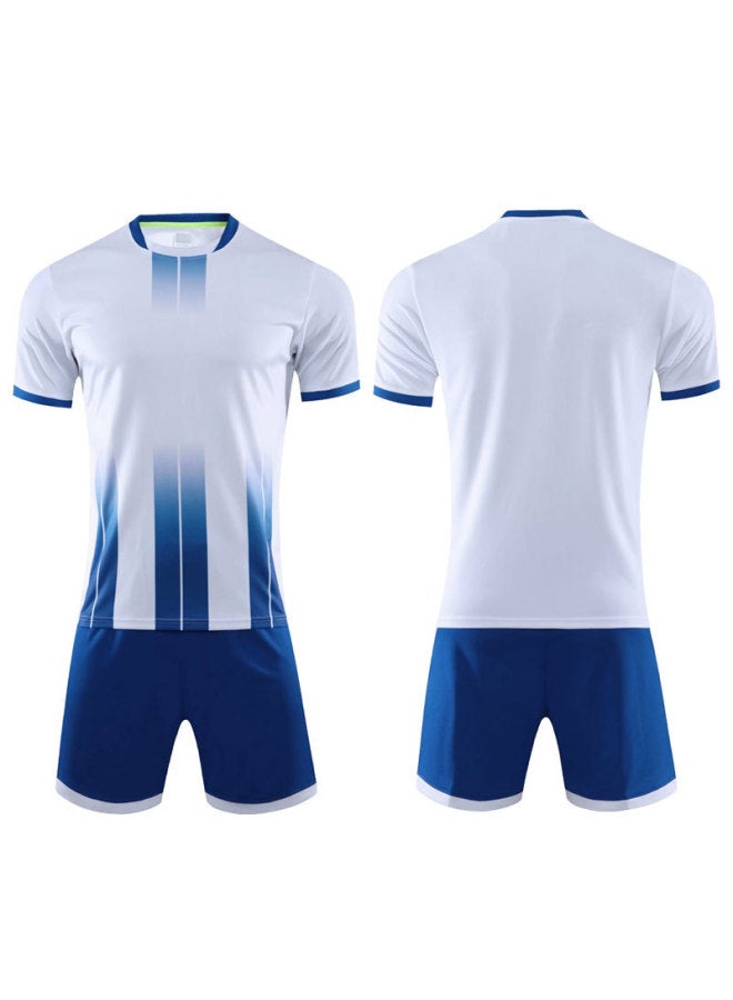 Flower Color 6316 White Football Clothes Suit School Games Children's Adult Jersey Men's And Women's Summer Short-sleeved Quick-drying Training Clothes Group Buying Printing