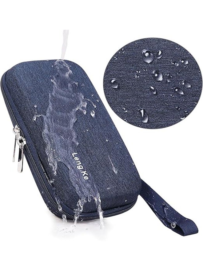 Leng Ke Insulin Cooler Travel Case, Insulated Pouch for Insulin Refrigerated Medicine Organizer Bag Carrying Case Storage Bag with 2 Ice Pack（Navy blue） - Image 5