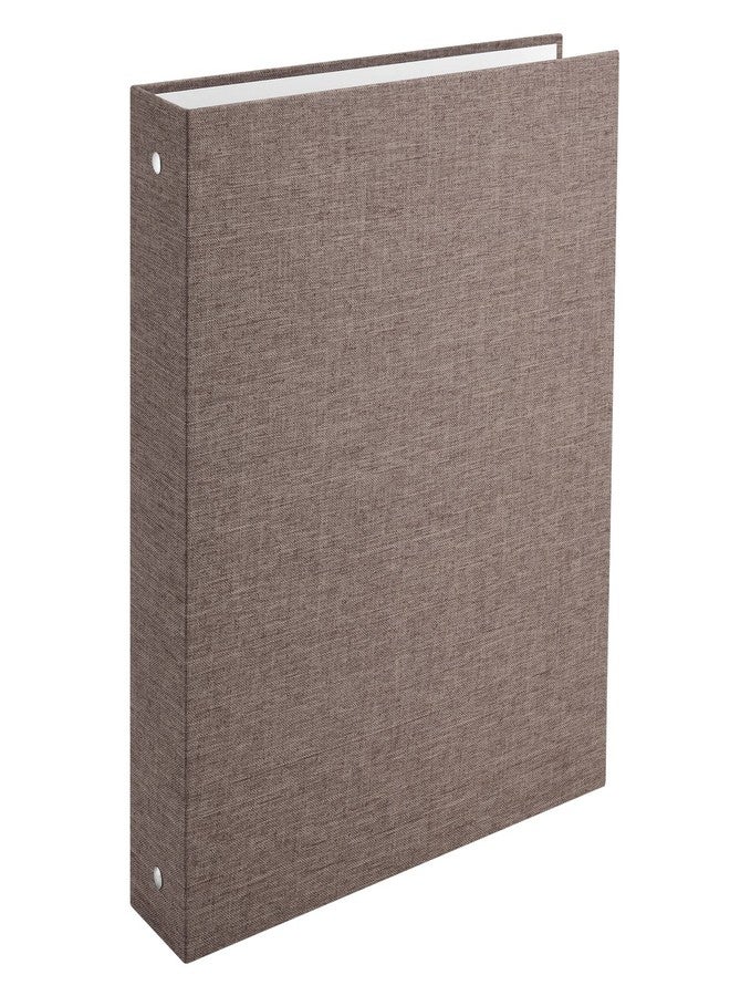 Homakover 3 Ring Binder, A4 Fabric Cover Round Ring Durable Binder for 3-Hole Letter Size Paper, Decorative Organizer Holds 200 Sheets Letter Size 8.5'' x 11'' Paper, for Office Home - Image 1