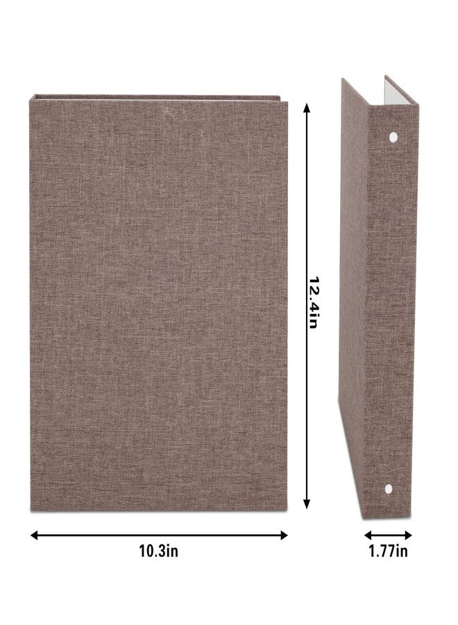 Homakover 3 Ring Binder, A4 Fabric Cover Round Ring Durable Binder for 3-Hole Letter Size Paper, Decorative Organizer Holds 200 Sheets Letter Size 8.5'' x 11'' Paper, for Office Home - Image 5