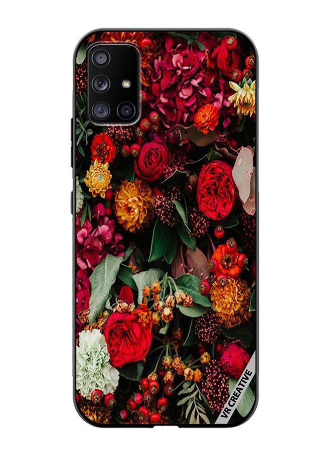 VR CREATIVE Protective Case Cover For Samsung Galaxy A51 5G Colourful Flower Design Multicolour - Image 1