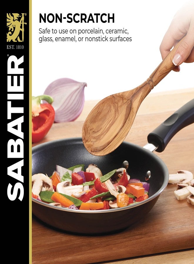 Sabatier Olivewood All-Purpose Spoon, Perfect for stirring, mixing, basting, or serving. 14-Inch - Image 4