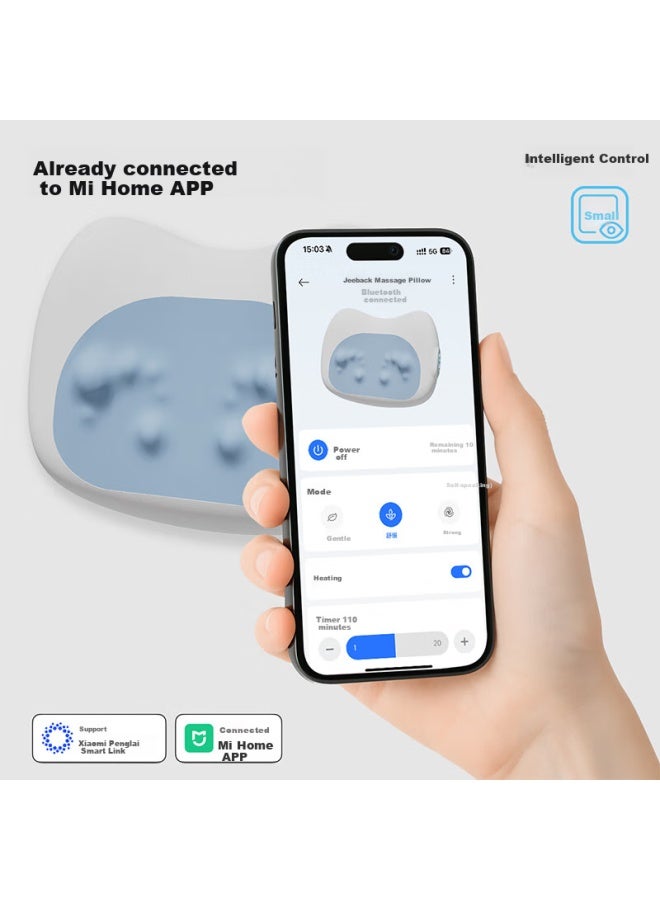 Jeeback Back Massager For Waist And Back, Mi Home App Lumbar Back Massager, Physical Cushion For Car, Shoulder Neck Lumbar Spine Waist Protector, Gift For Boyfriend, Girlfriend, Father's Day, Practica - Image 1