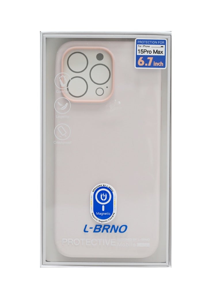 Perfect MAGSAFE SILICONE CASE IPHONE 15 PRO MAX PINK - Image 2