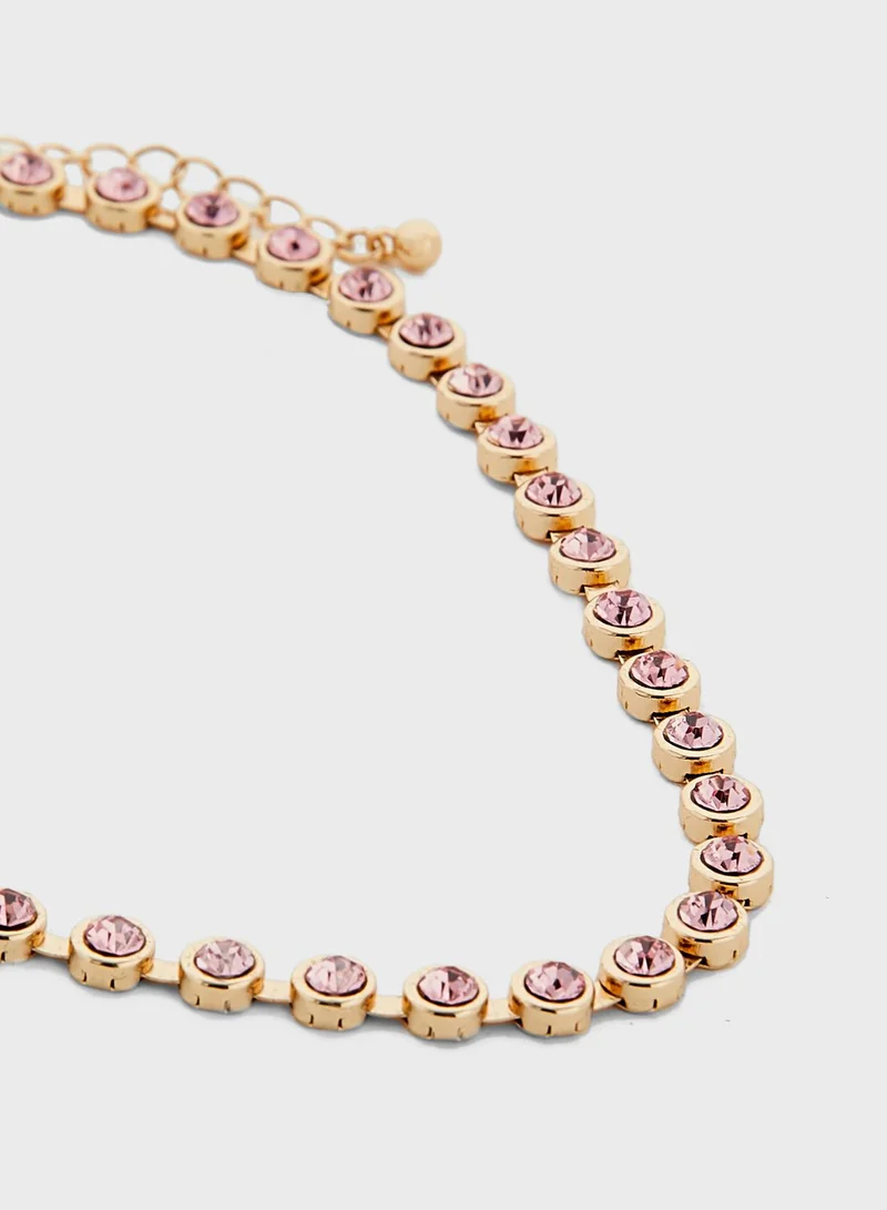 Ella Limited Edition Circle Stone Necklace, Earring, Bracelet,Ring Set