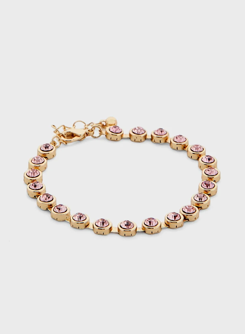 Ella Limited Edition Circle Stone Necklace, Earring, Bracelet,Ring Set