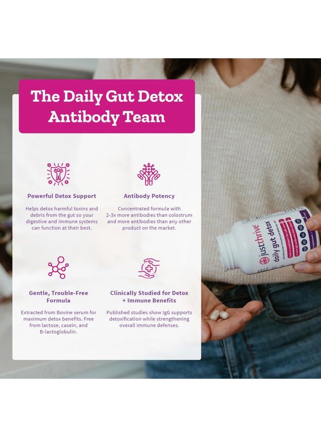 Just Thrive Ultimate IgG - Complete Immune Support Supplement - Detox Formula, 120 Vegetable Capsules - Image 3