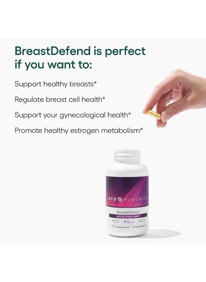 EcoNugenics BreastDefend DIM Supplement to Support Optimal Breast Health for Women, Estrogen Hormone Balance, Immune Support – Turmeric Curcumin, Reishi & Turkey Tail Mushrooms – 120 Capsules - Image 5