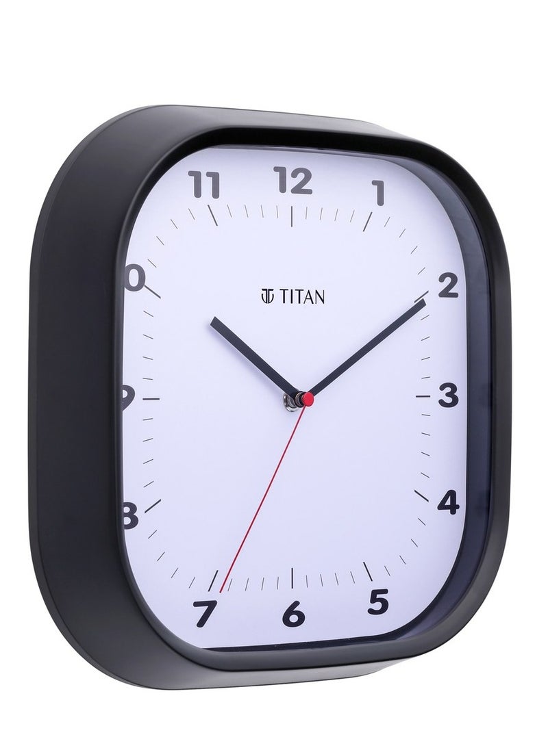 TITAN Contemporary Black Wall Clock  - Image 3