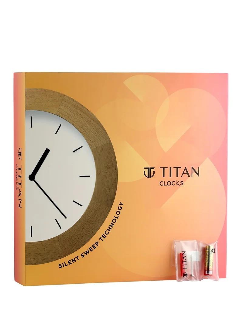 TITAN Contemporary Black Wall Clock