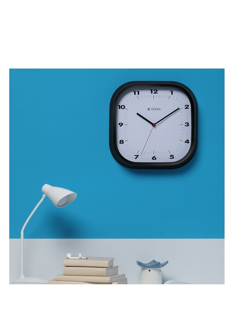TITAN Contemporary Black Wall Clock  - Image 2