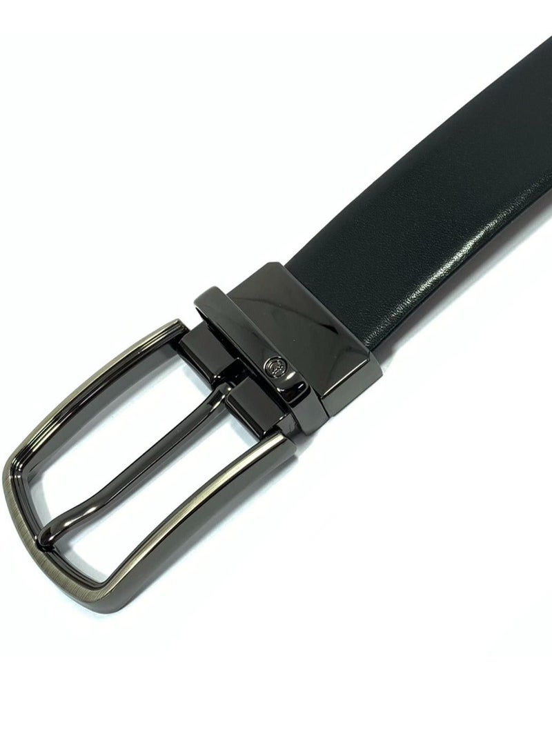 Classic Milano - Classic Milano Genuine Leather Men’s Spanish Reversible Belt Men, Leather Belt Fashion Belt Ratchet Dress Belt with Reversible Pin Buckle for Men - Image 1