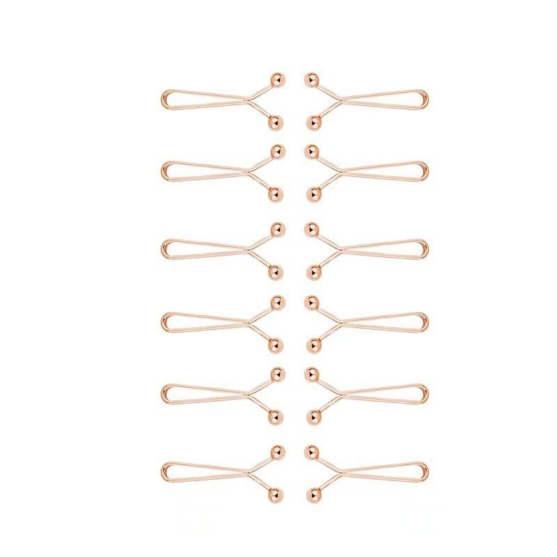 Cross-Border Best-Selling Rose Gold Headscarf Clip for Women - U-Shaped Hairpin for Scarves, Neckwear & Pants Waist Adjuster - Image 1