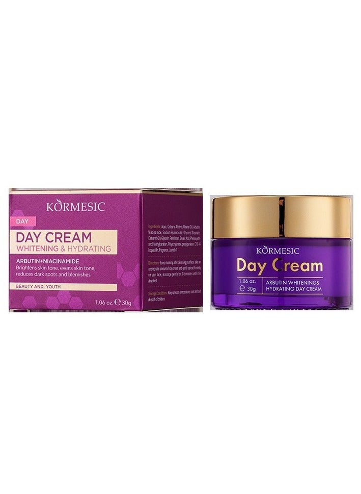 Kormesic Arbutin Day Cream - 30g Brightening & Hydrating Day Cream - Image 1