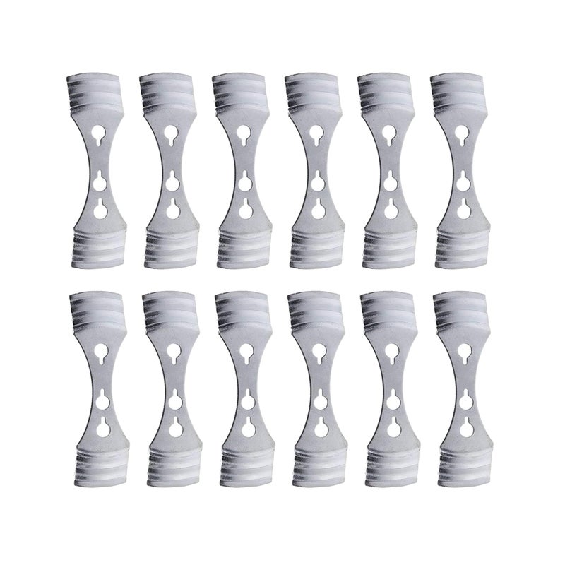 Kare Kind Pack of 12pcs Metal Candle Wick Centering Devices - Kare & Kind® Retail Packaging (Wick Centering Device, Silver) - Image 3