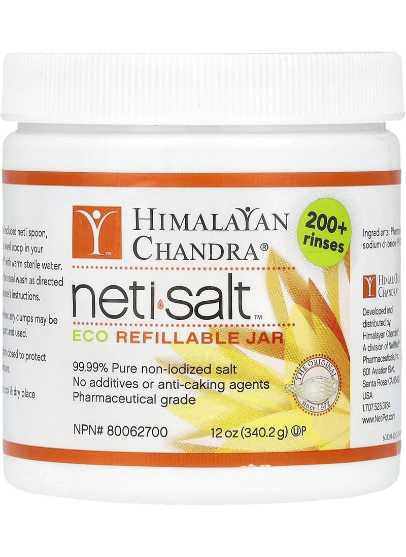 Himalayan Chandra Himalayan Institute Neti Pot Salt Jar, 12 Ounce 