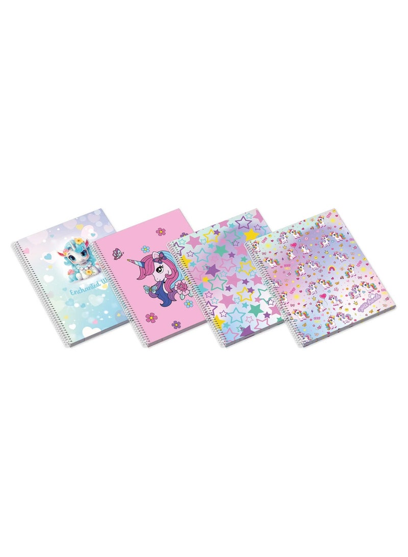 Ambar 1-Piece A4 Size Spiral Notebook Single Lined Ruling Assorted Designs - Image 5