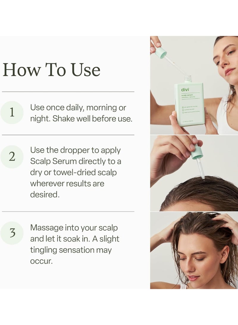 ديفي سيروم ديفي للشعر وفروة الرأس للنساء والرجال - ينعش فروة رأسك ويوازنها - يحسن مظهر الشعر الخفيف، ويغذي فروة الرأس، ويساعد على إزالة تراكم المنتجات والزيوت، 30 مل - Image 3