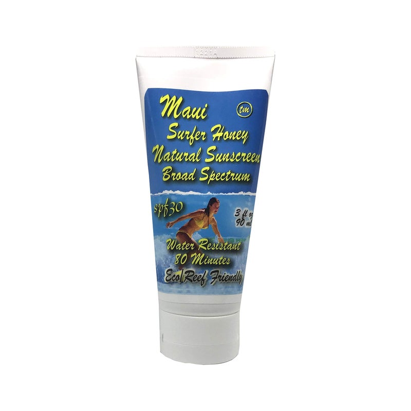 Maui Naturals Maui Surfer Honey All Natural Sunscreen Lotion SPF 30 Reef Safe - Image 1