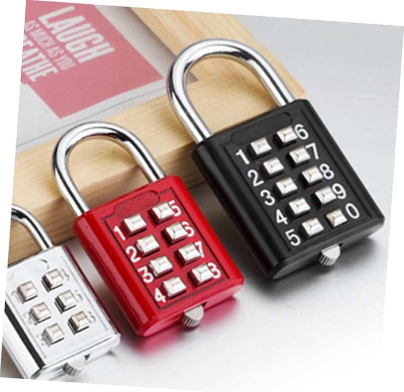 Safigle 2 Pack Metal Combination Padlock for Travel Gym Lockers Durable Compact - Image 5