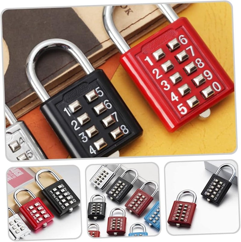 Safigle 2 Pack Metal Combination Padlock for Travel Gym Lockers Durable Compact - Image 3