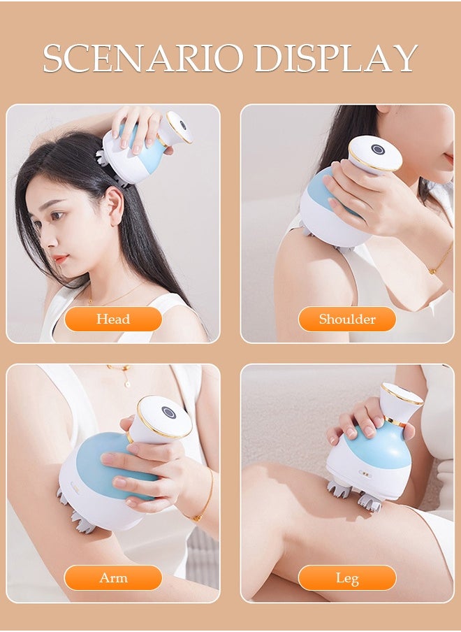 DUNISO Electric Scalp Massager, Multifunctional Waterproof Head Massager, Rechargeable Massager, Head Therapy Instrument, Promote Hair Growth, Relieve Stress  - Image 4