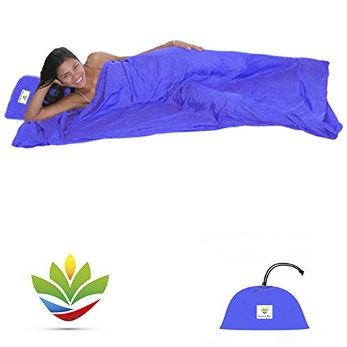 Hammock Bliss Sleep Sack - Travel and Camping Sleeping Sheet - Sleeping Bag Liner and Travel Pillow - Dream in Bliss (Purple) - Image 1