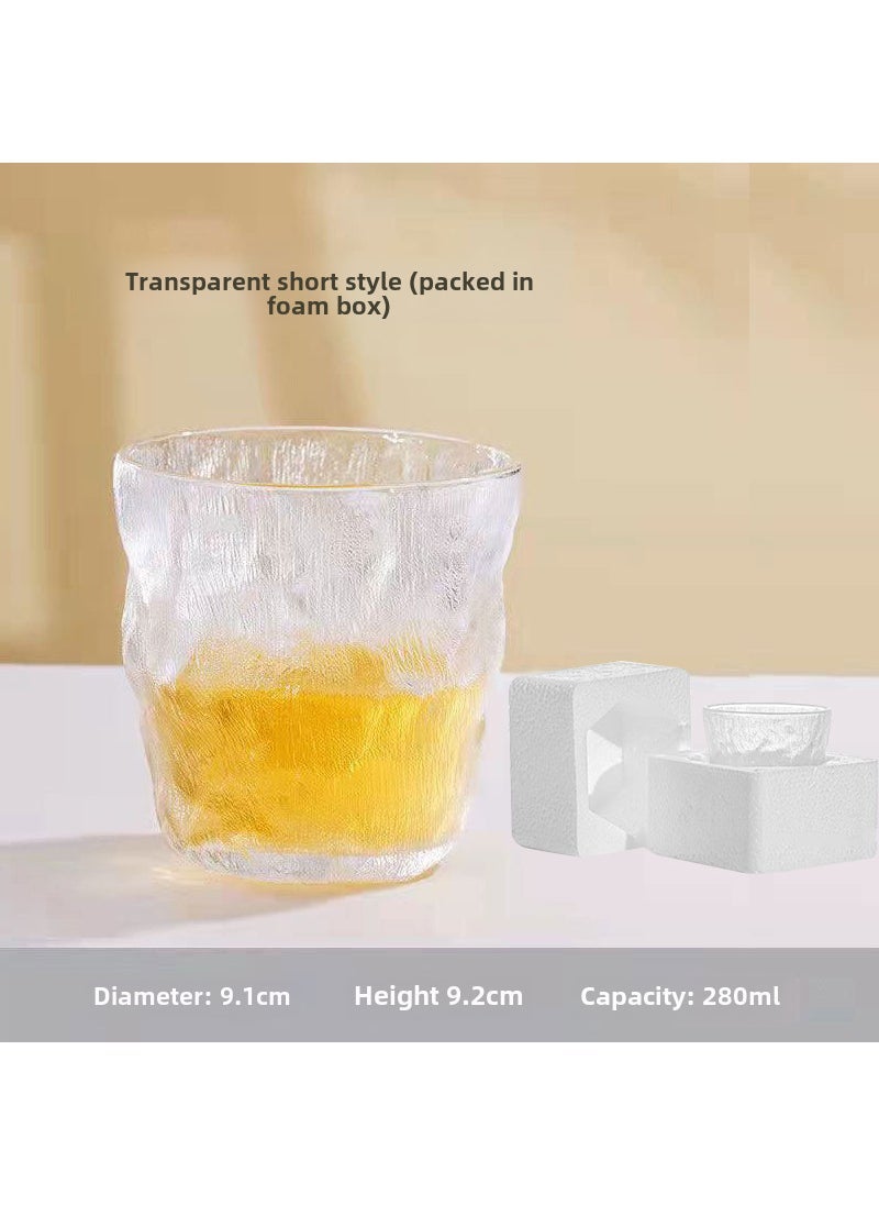 Elegant Glacier Glass Cup Set Short-foam box packaging (60/box) 