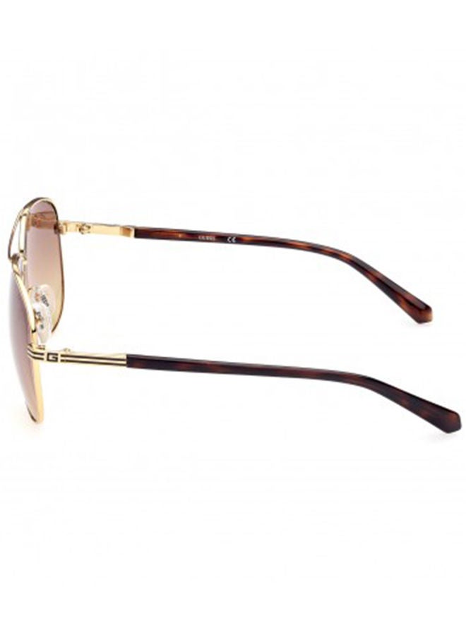 GUESS Unisex Aviator Large Sunglasses with Brown Lenses - GU00043 32F 62mm - Image 4