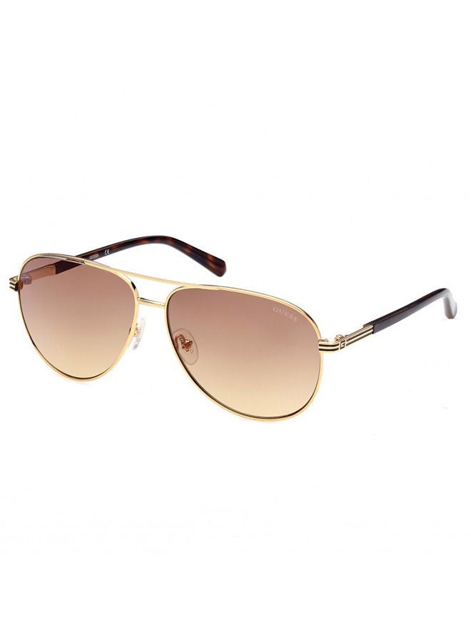 GUESS Unisex Aviator Large Sunglasses with Brown Lenses - GU00043 32F 62mm - Image 1
