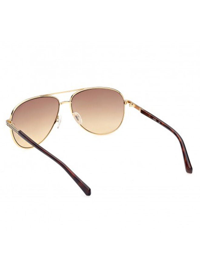 GUESS Unisex Aviator Large Sunglasses with Brown Lenses - GU00043 32F 62mm - Image 3