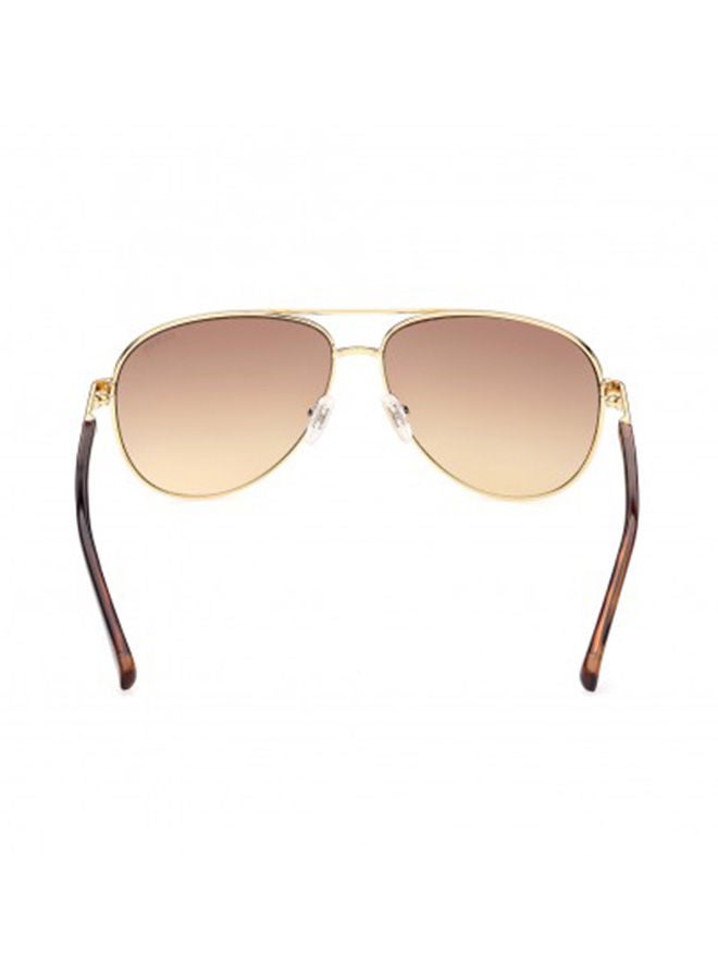 GUESS Unisex Aviator Large Sunglasses with Brown Lenses - GU00043 32F 62mm - Image 5