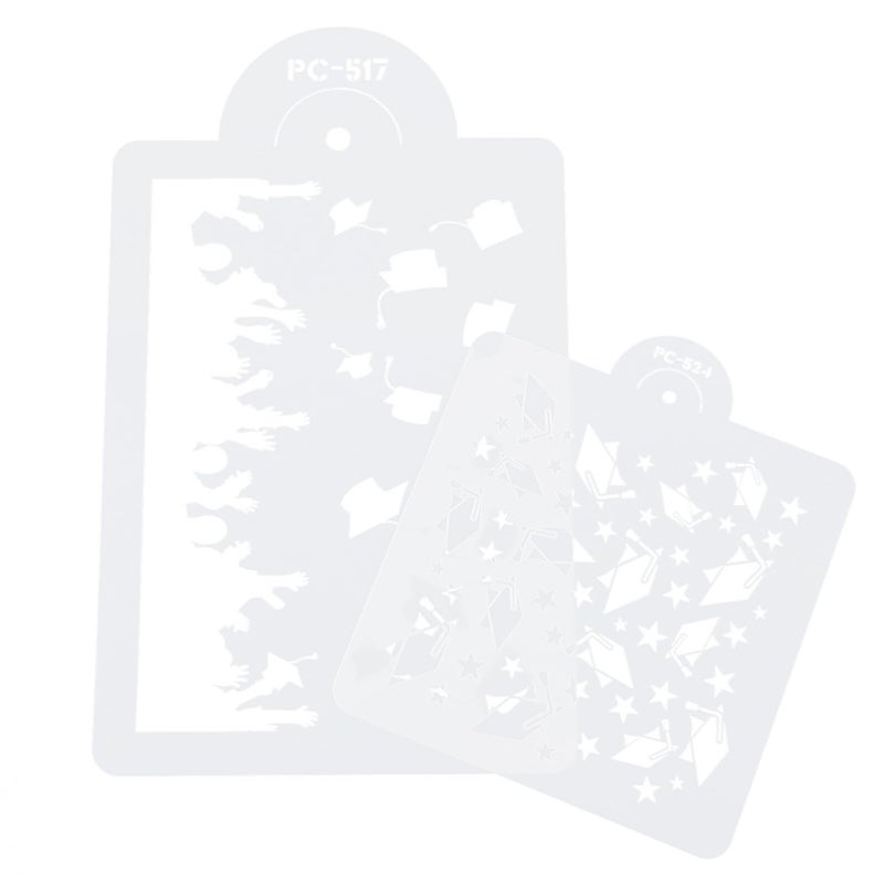 Cake Decorating Stencil Set Of 2 Templates For Spray Painting And DIY Baking - Image 2
