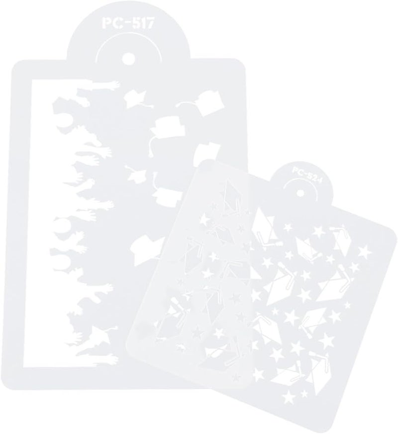 Cake Decorating Stencil Set Of 2 Templates For Spray Painting And DIY Baking - Image 1