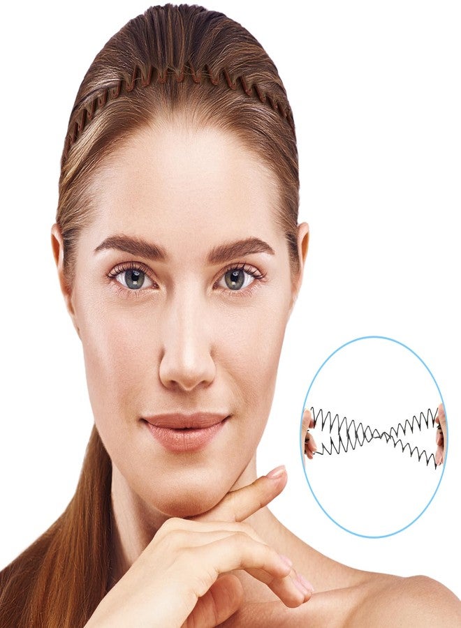 oruola مجموعة أورولا المكونة من 12 قطعة من عصابات الرأس: عصابة رأس بمخالب، عصابة رأس بمشط، عصابات رأس متعرجة من التسعينيات، عصابات رأس مدببة للنساء بأسنان، ربطة شعر مرنة قابلة للتمدد، حاملات لف الشعر للنساء والفتيات والرياضيين، 3 ألوان - Image 2