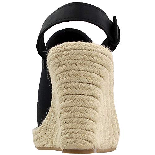 TOMS Women's Monica Black Oxford Wedges, Size 8 - Image 3
