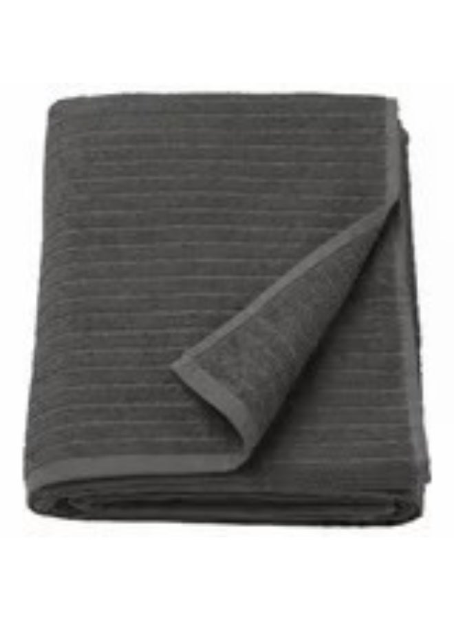 Bath sheet dark grey 100x150 cm - Image 1