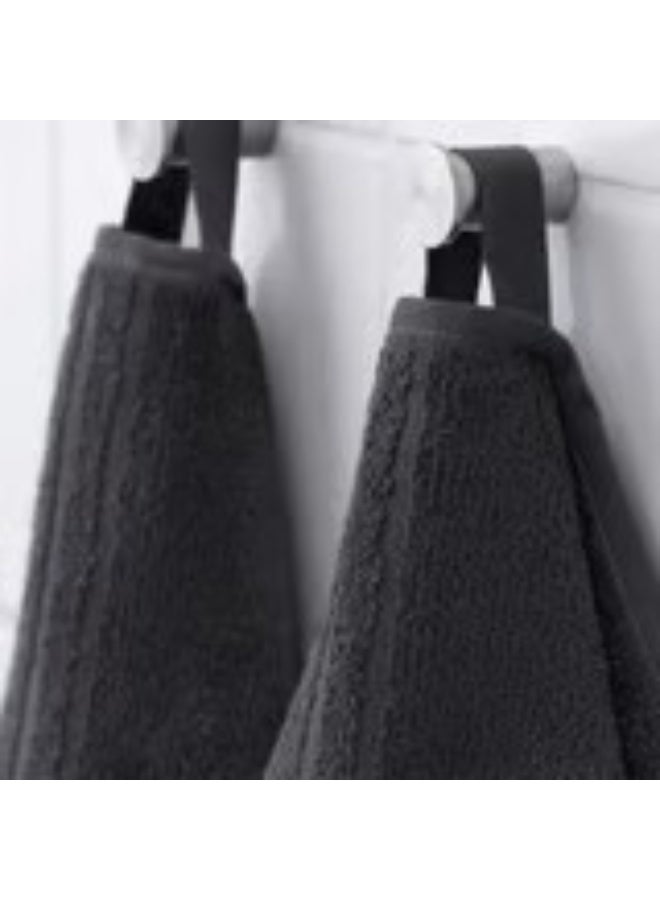 Bath sheet dark grey 100x150 cm - Image 4