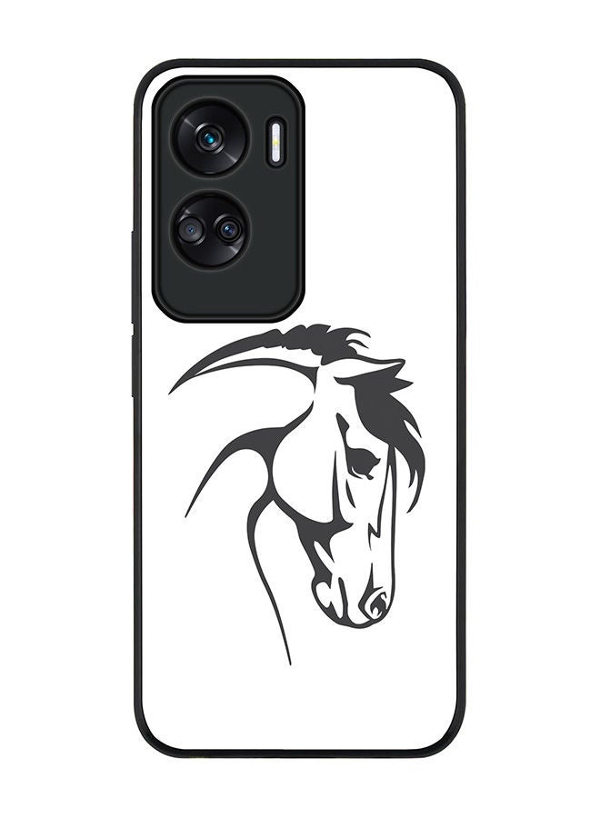 Stylizedd Rugged Black edge case for Honor 90 Lite  5G  Honor X50i 5G, Slim fit Soft Case Flexible Rubber Edges Anti Drop TPU Gel Thin Cover -  ArabStallion - Image 1