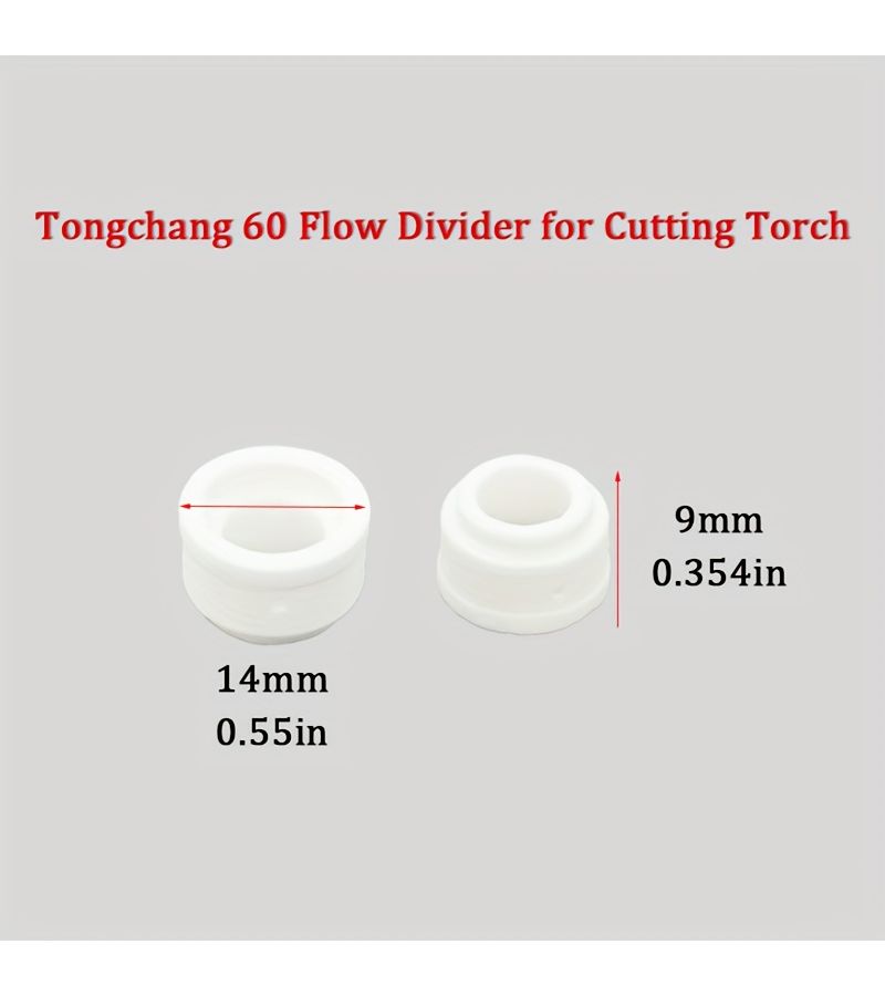 Tongchang 60 Plasma Cutting Gun Parts 2 Ceramic Nozzles Electrode - Image 5