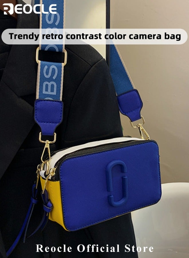 REOCLE Women's Crossbody Bag Shoulder Bag with Adjustable Wide Strap Square Camera Crossbody Purse HandBag Simple Trendy Small Shoulder Bag  - Image 3