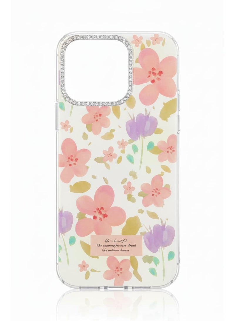A luxurious case with an elegant floral design for Honor 400 Lite.