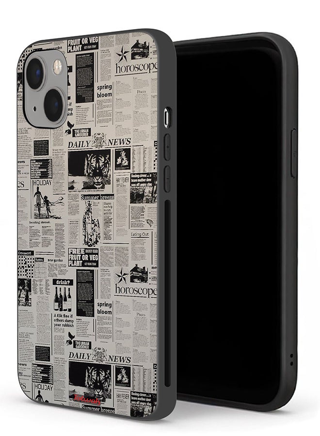 Tolwak Apple iPhone 13 Protective Case Newspaper Recording - Image 1