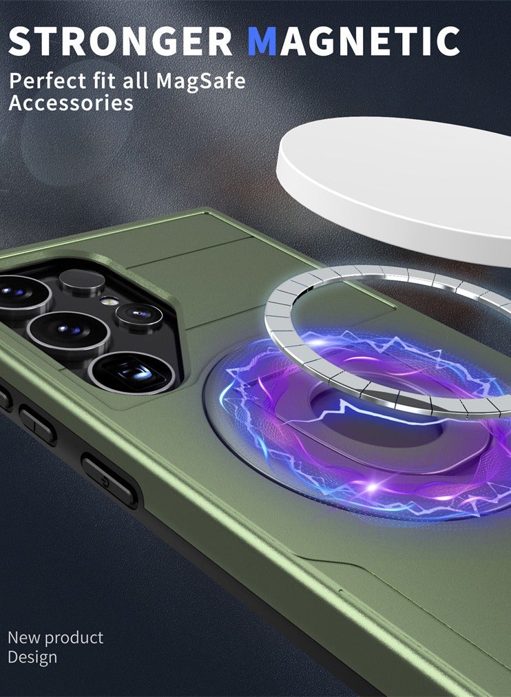 general Samsung Galaxy S24 Ultra Back Cover | Shockproof Wireless Charging Case with Ring Holder Back Case Cover for Samsung Galaxy S24 Ultra 5G - Image 2