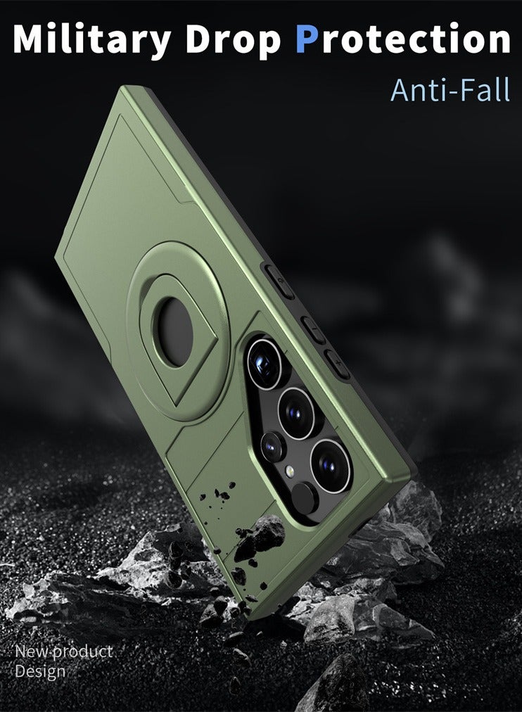 general Samsung Galaxy S24 Ultra Back Cover | Shockproof Wireless Charging Case with Ring Holder Back Case Cover for Samsung Galaxy S24 Ultra 5G - Image 5