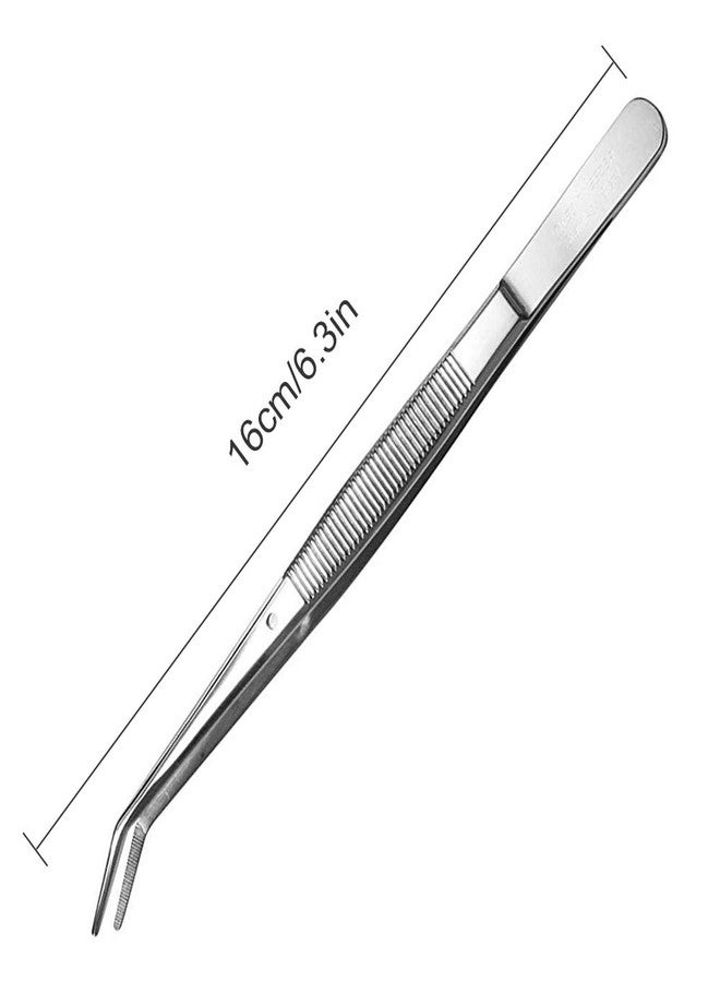 Rolybag Stainless Steel Curved Serrated Tip Multipurpose Tweezers for Craft Repairing - Image 4