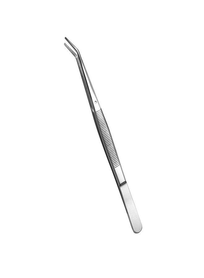Rolybag Stainless Steel Curved Serrated Tip Multipurpose Tweezers for Craft Repairing - Image 1