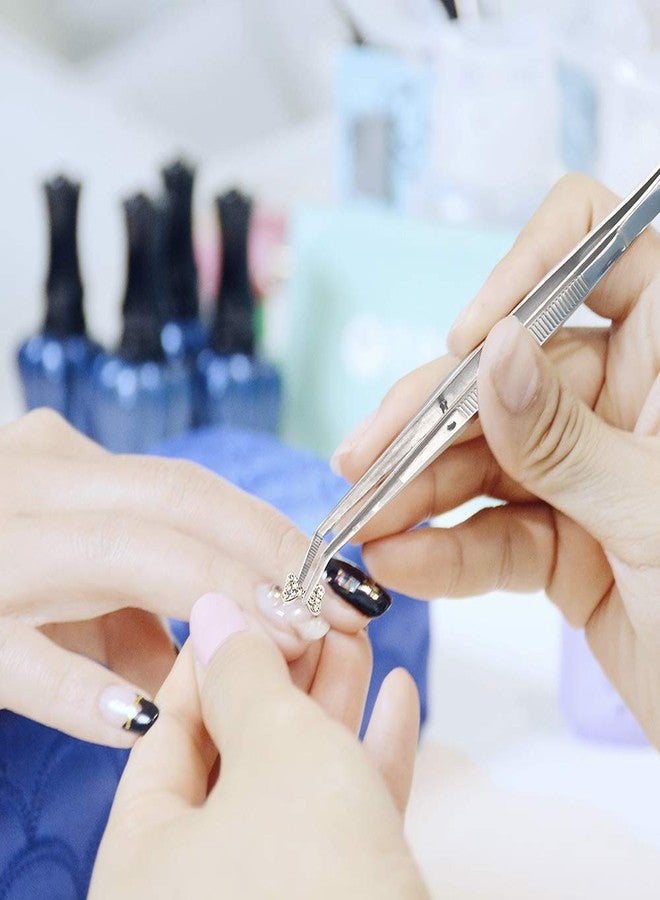 Rolybag Stainless Steel Curved Serrated Tip Multipurpose Tweezers for Craft Repairing - Image 3