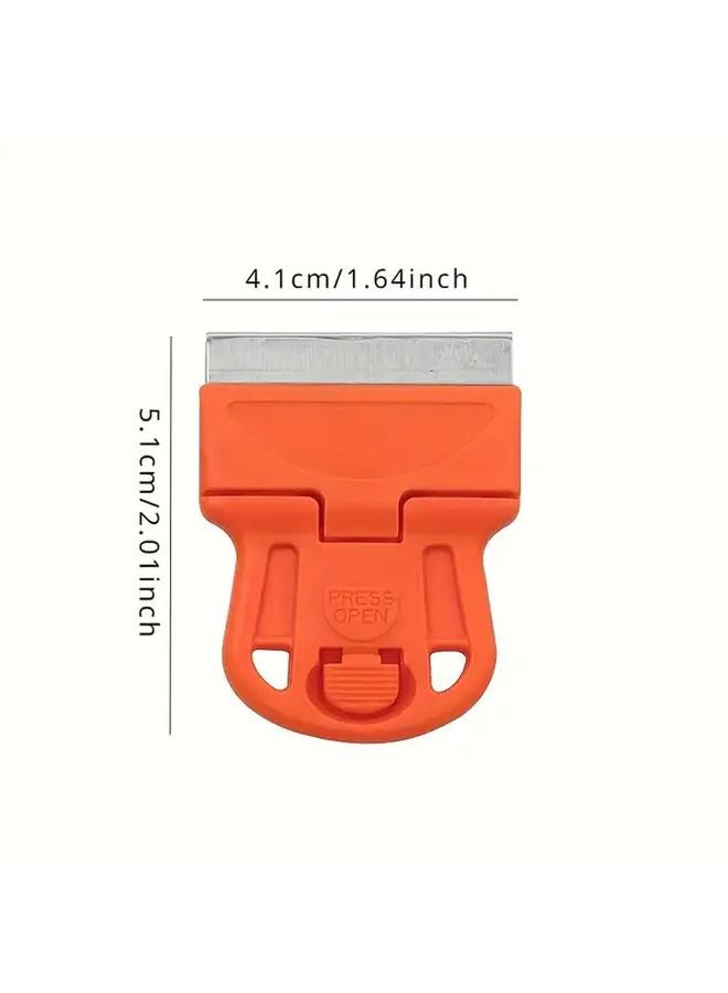 2pcs Razor Blade Scrapers For Sticker And Paint Removal From Glass Windows With Color Coded Handles - Image 4