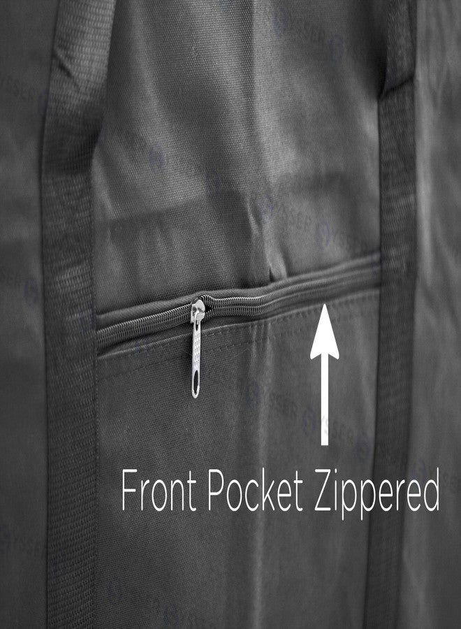 كيلي حقيبة سفر/حقيبة أمتعة كبيرة الحجم من كيلي، مقاس 24 بوصة، سعة 50 رطلاً، مربعة الشكل، لون أسود، مصنوعة من البوليستر، أبعادها 24 بوصة × 12 بوصة × 18 بوصة. - Image 5